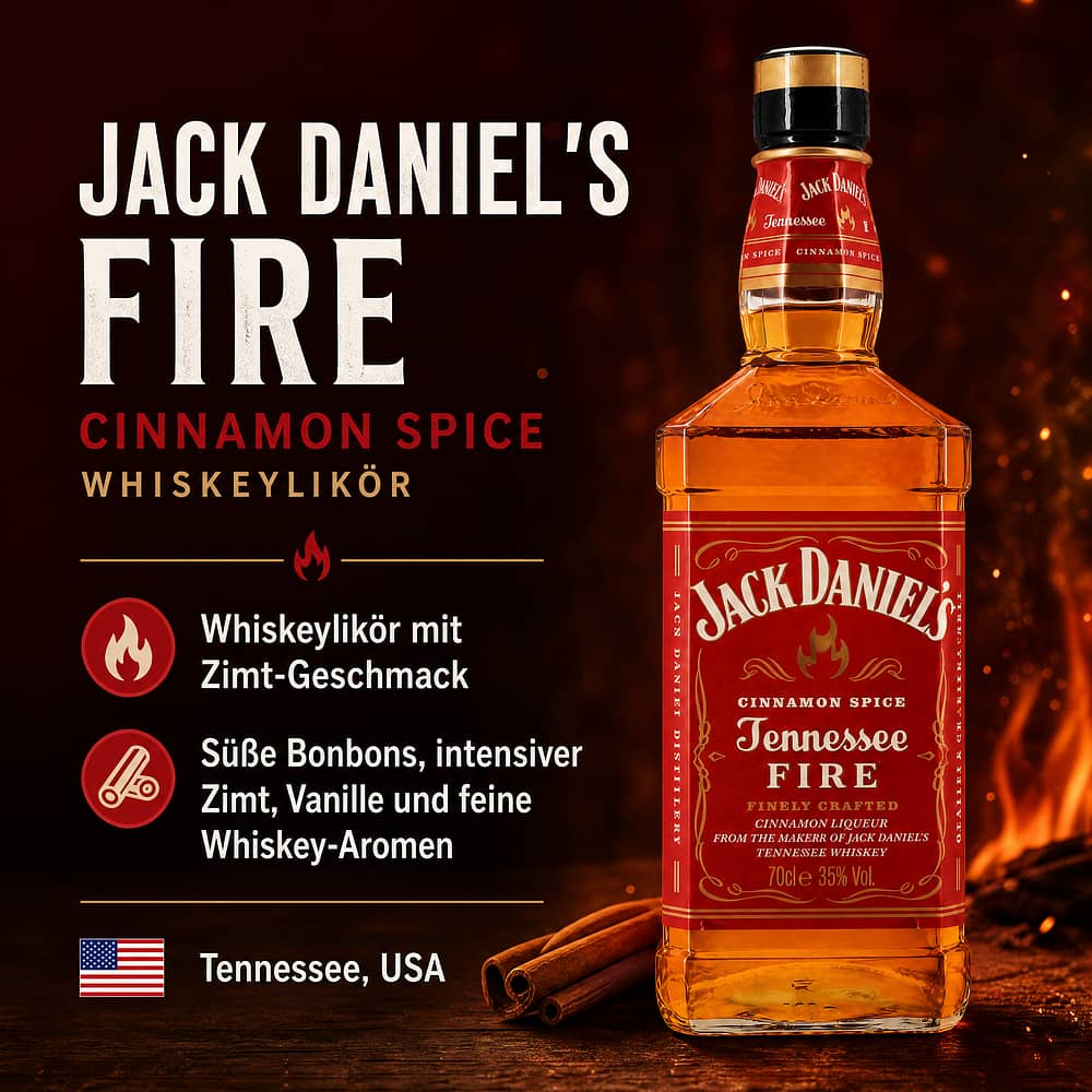 Jack Daniels Fire 0,70 Liter/ 35.0% vol Produktbild