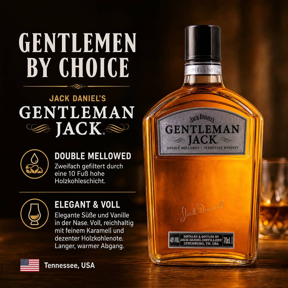 Jack Daniels Gentleman Jack 0,70 Liter/ 40.0% vol Produktbild