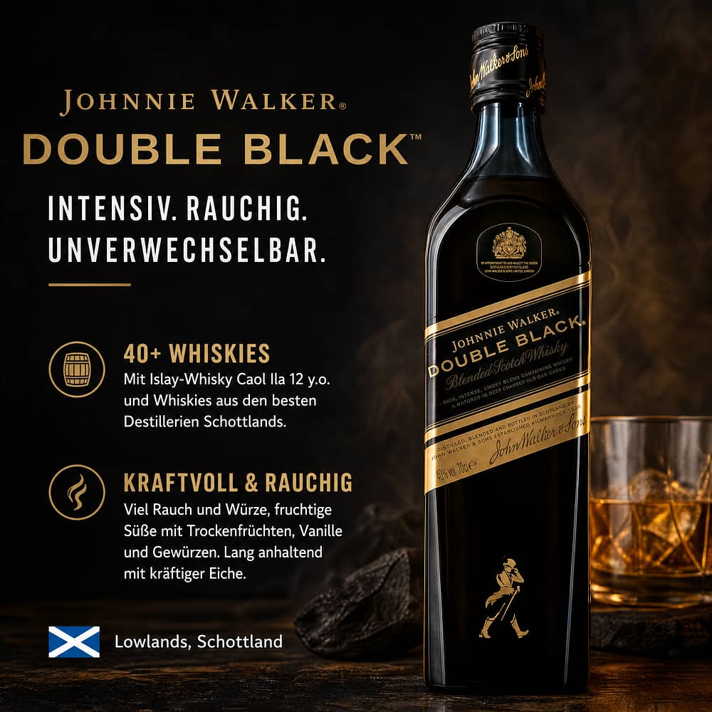 Johnnie Walker Double Black 0,70 Liter/ 40.0% vol Produktbild