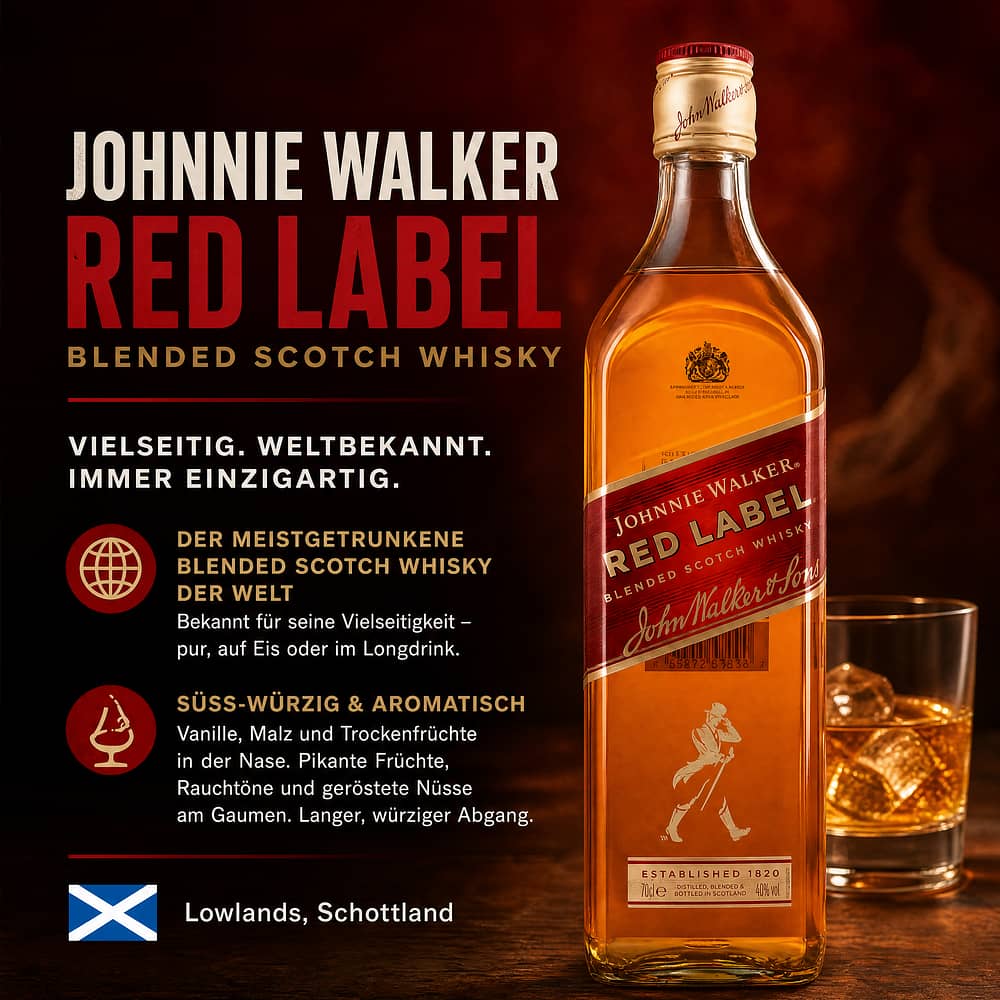 Johnnie Walker Red Label 0,70 Liter/ 40.0% vol Produktbild