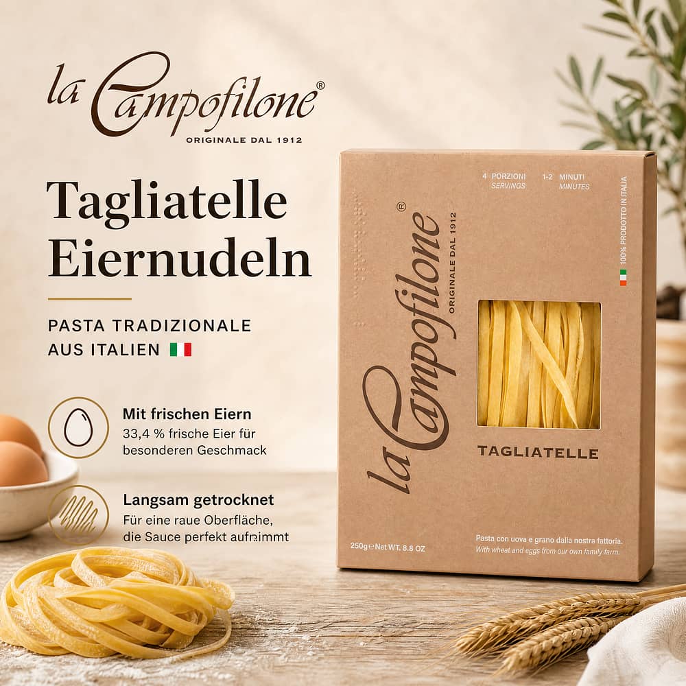 La Campofilone Tagliatelle Eiernudeln 250 Gramm Produktbild