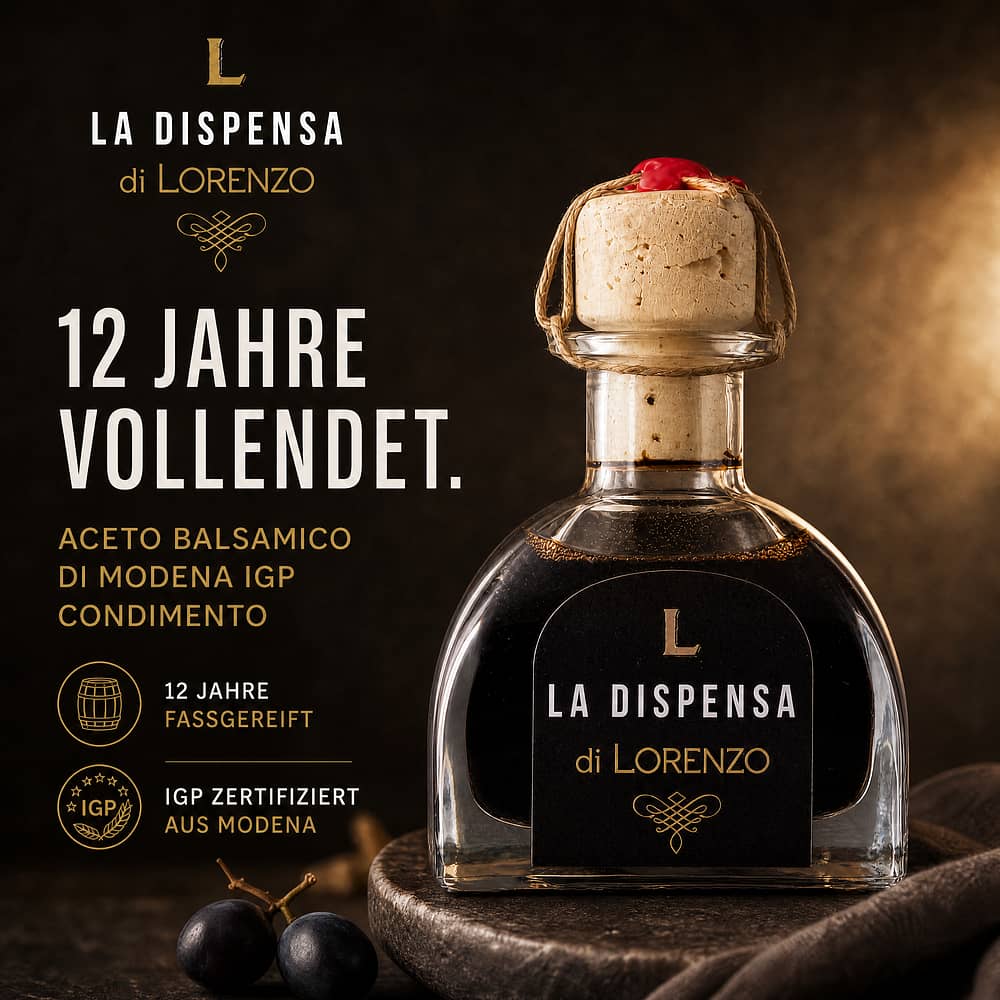 La Dispensa di Lorenzo Aceto Balsamico di Modena I.G.P. 'Condimento' 12 Jahre 0,10 Liter Produktbild