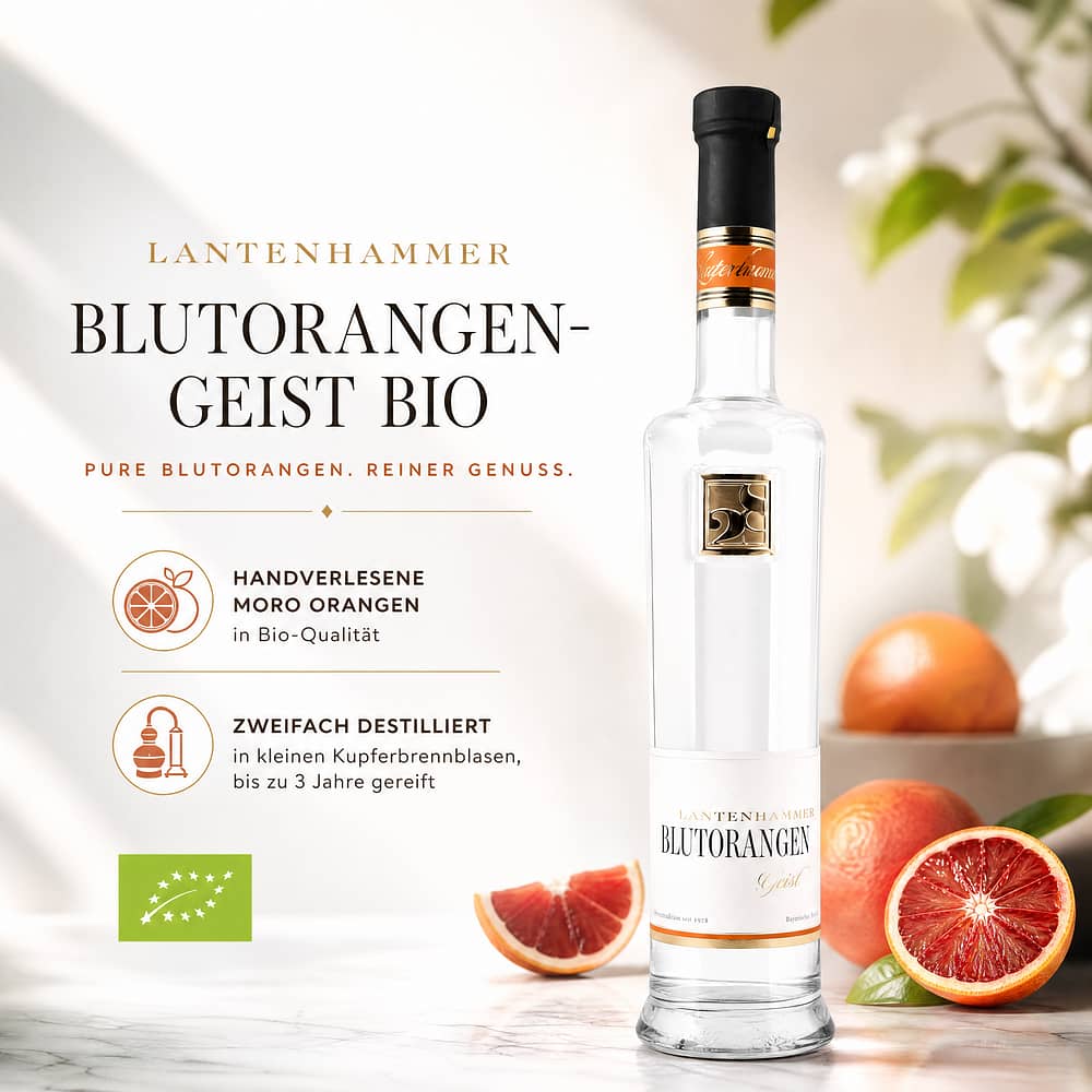 Lantenhammer Blutorangen-Geist BIO 0,50 Liter/ 42.0% vol Produktbild