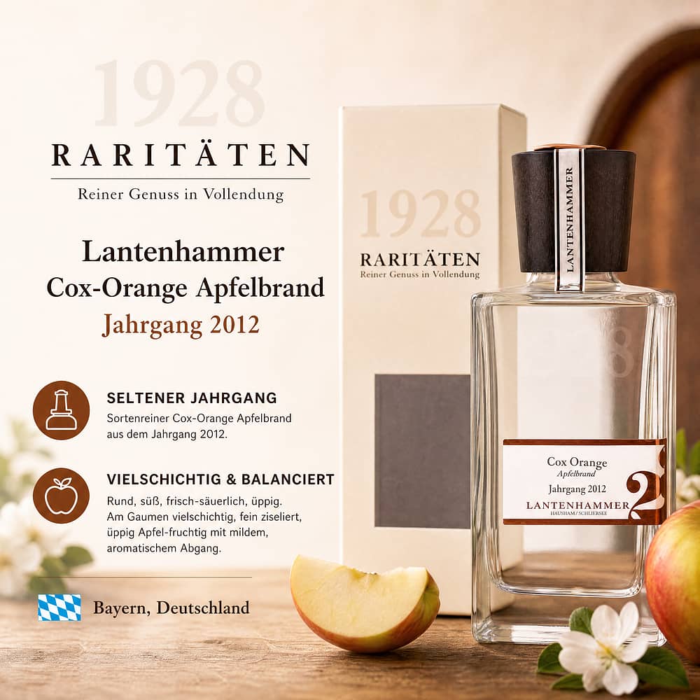 Lantenhammer Cox-Orange Apfelbrand Jahrgang 2012 0,350 Liter/ 40.0% vol Produktbild