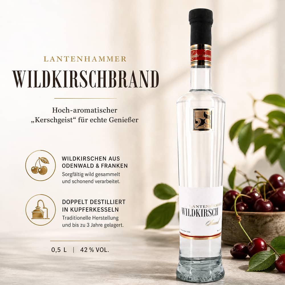 Lantenhammer Wildkirschbrand 0,50 Liter/ 42.0% vol Produktbild