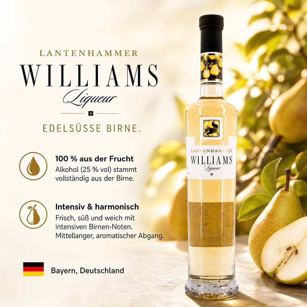Lantenhammer Williams Liqueur 0,50 Liter/ 25.0% vol Produktbild