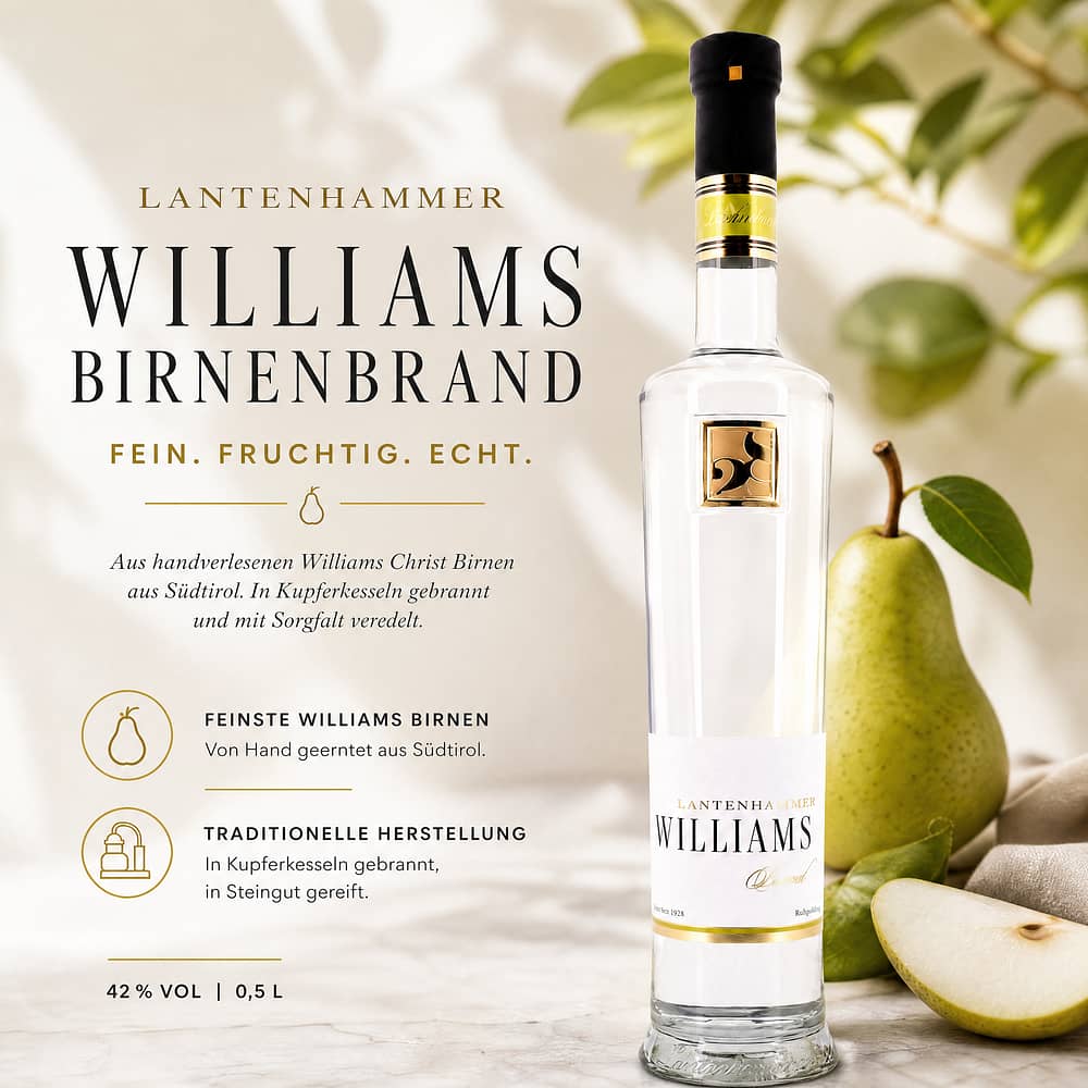 Lantenhammer Williamsbirnenbrand 0,50 Liter/ 42.0% vol Produktbild