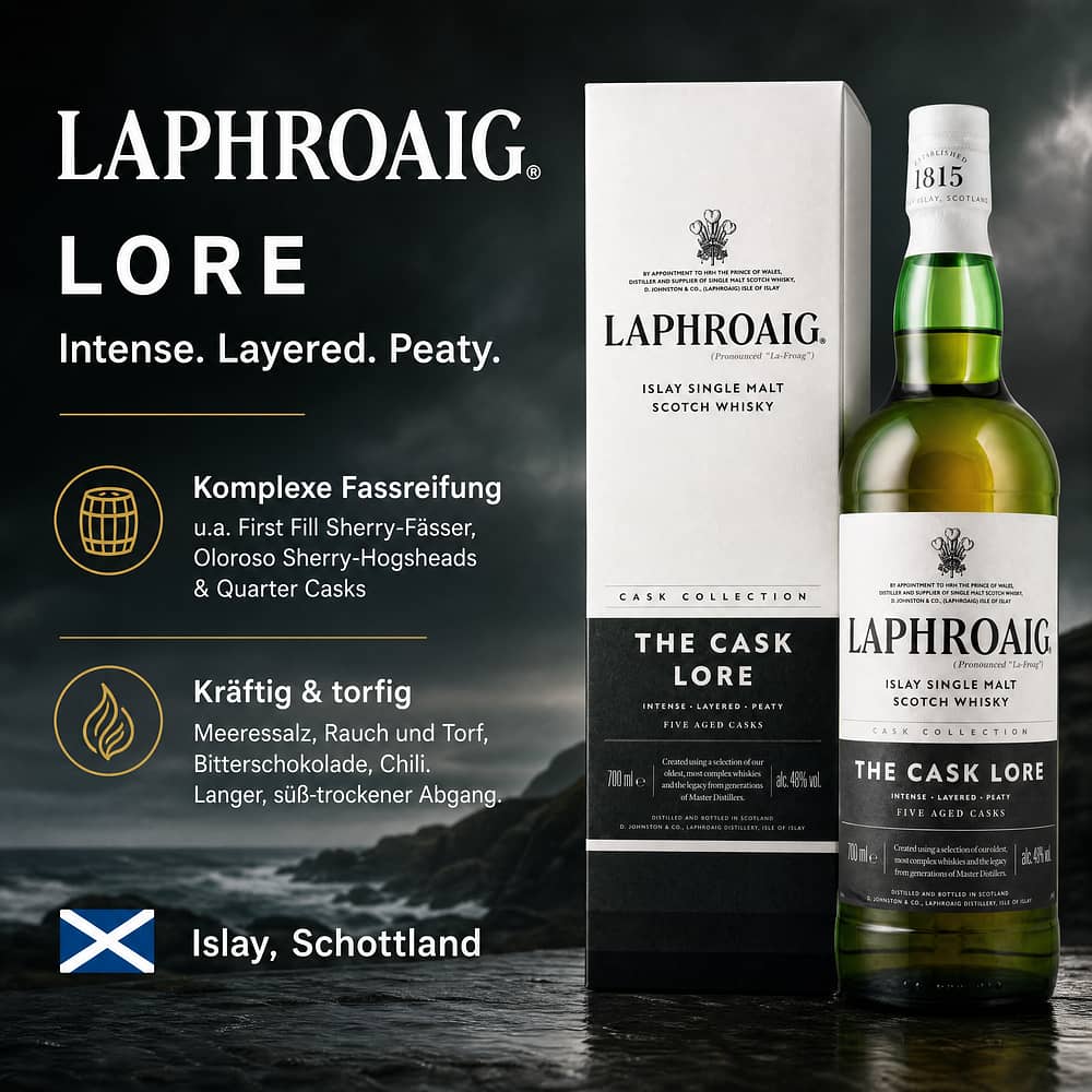 Laphroaig Lore 0,70 Liter/ 48.0% vol Produktbild