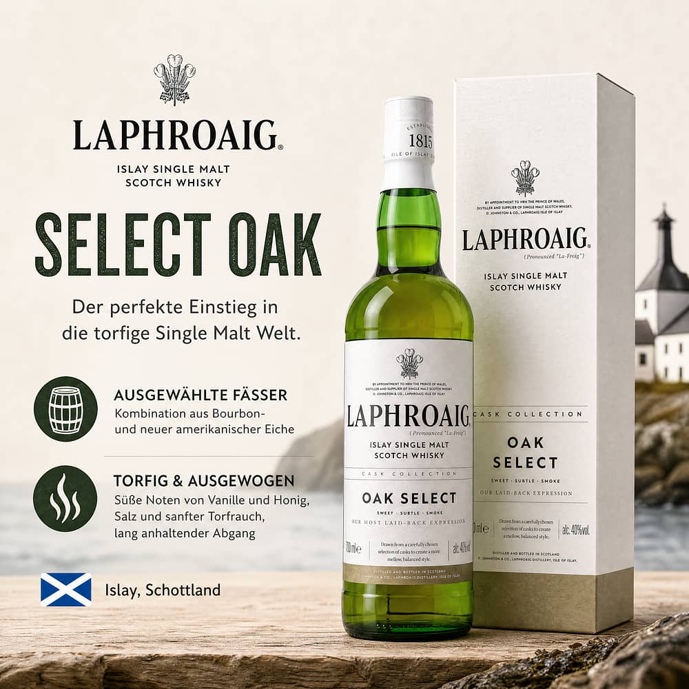 Laphroaig Select Oak 0,70 Liter/ 40.0% vol Produktbild