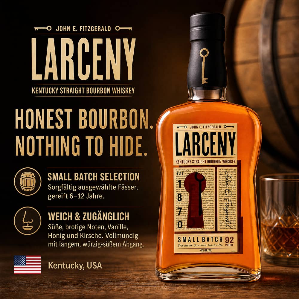 Larceny Small Batch Bourbon 0,70 Liter/ 46.0% vol Produktbild