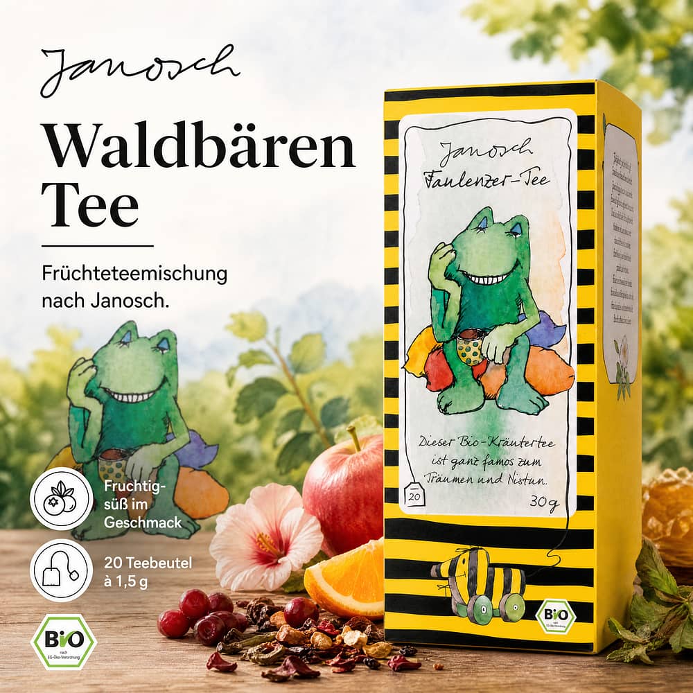 Lebensbaum Janosch Waldbären-Tee Früchteteemischung 40 Gramm Produktbild