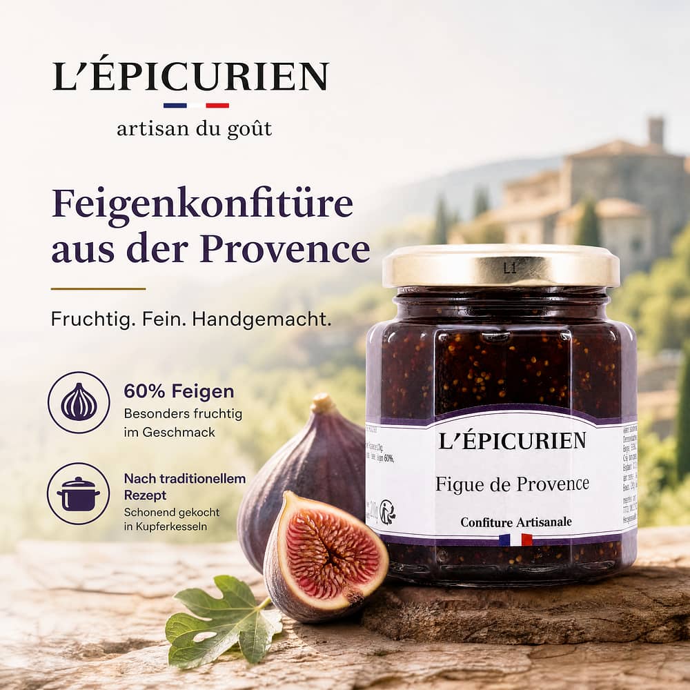 L’Epicurien Feigen Konfitüre aus der Provence 210 Gramm Produktbild