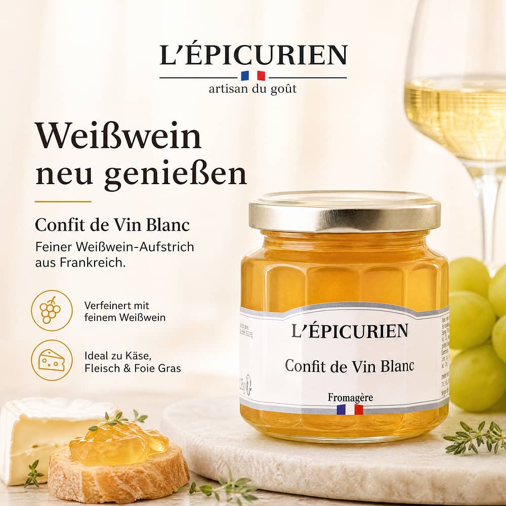 L’Epicurien Weißwein Aufstrich 125 Gramm Produktbild