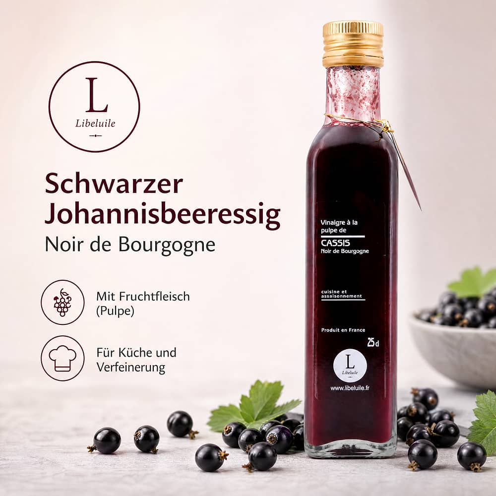 Libeluile Schwarzer Johannisbeeressig 0,250 Liter Produktbild