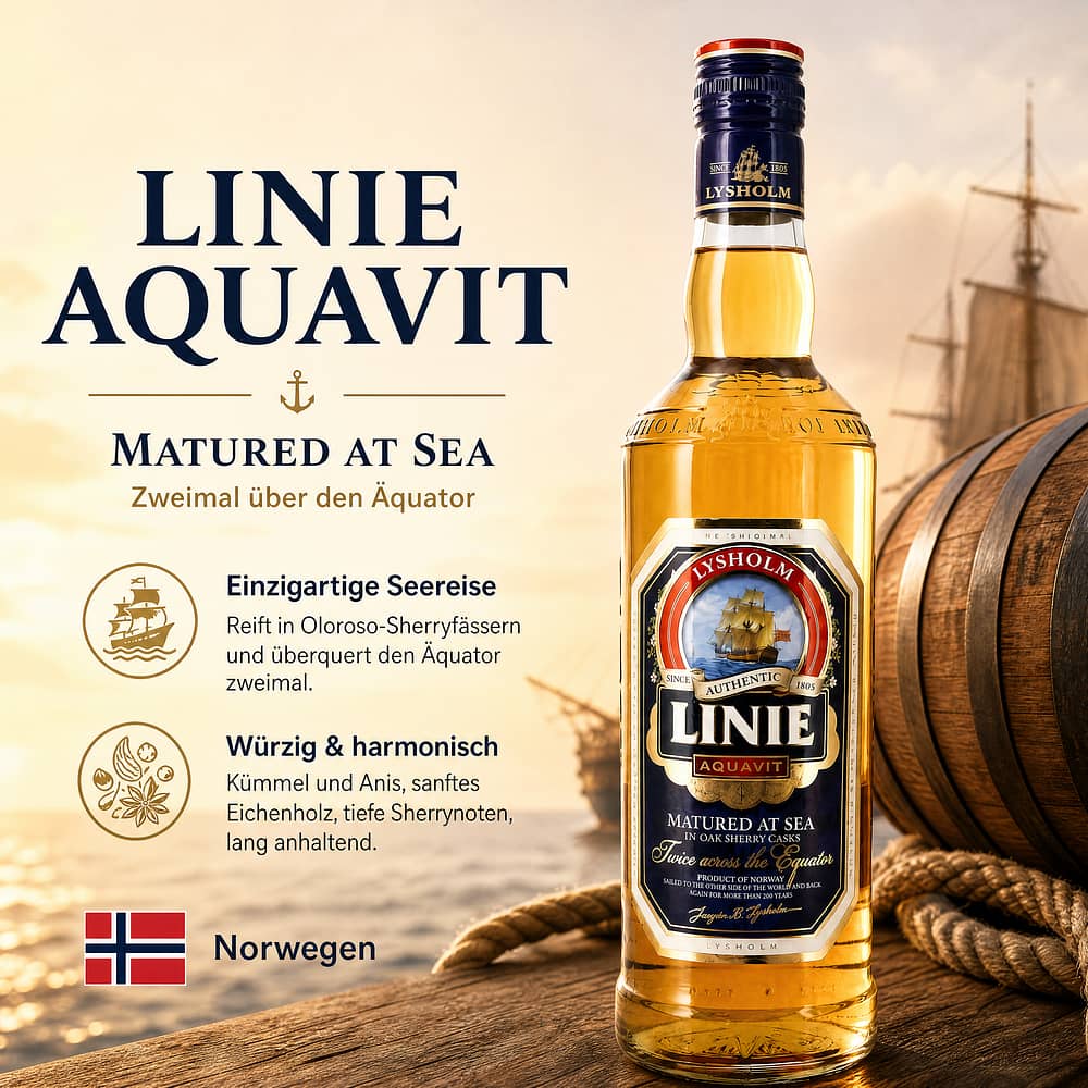 Linie Aquavit 0,70 Liter/ 41.5% vol Produktbild