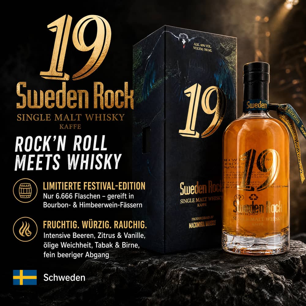 Mackmyra Sweden Rock 2019 0,70 Liter/ 40.0% vol Produktbild