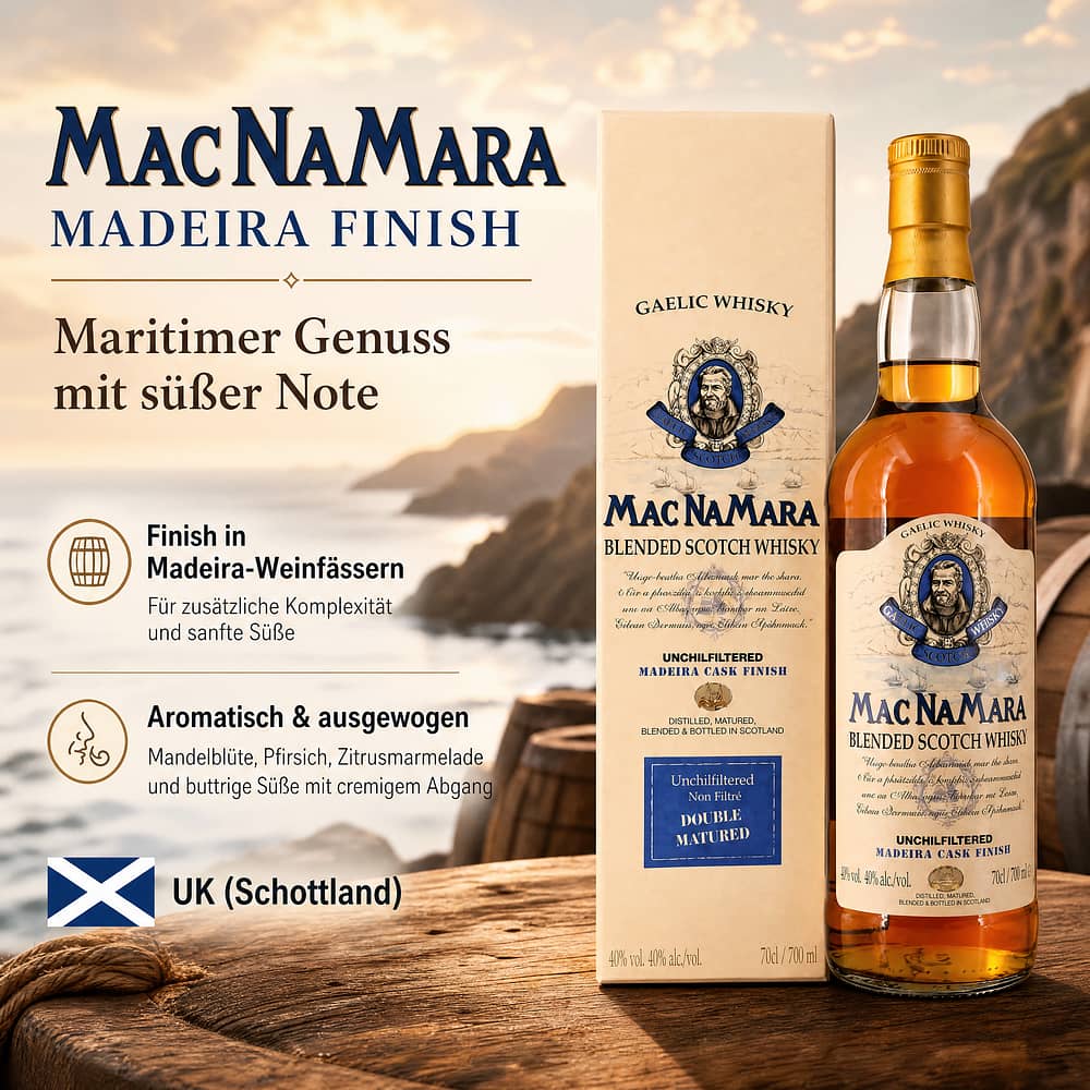 Macnamara Maderia Finish 0,70 Liter/ 40.0% vol Produktbild