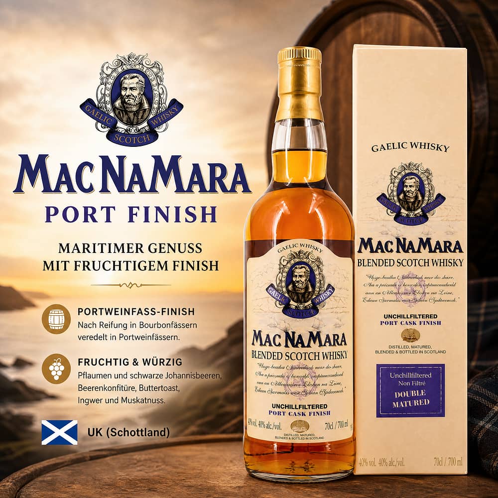 Macnamara Port Finish 0,70 Liter/ 40.0% vol Produktbild