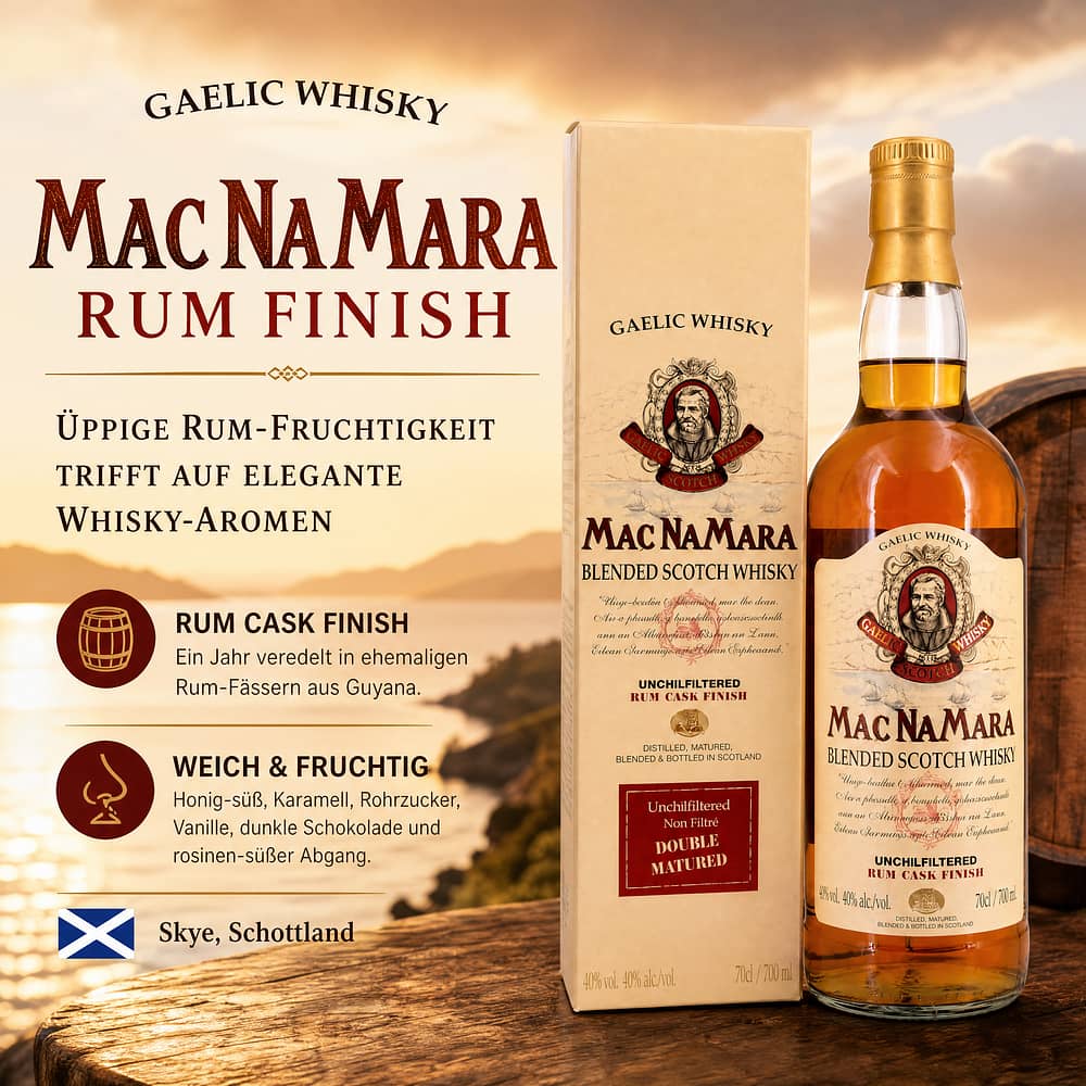 Macnamara Rum Finish 0,70 Liter/ 40.0% vol Produktbild