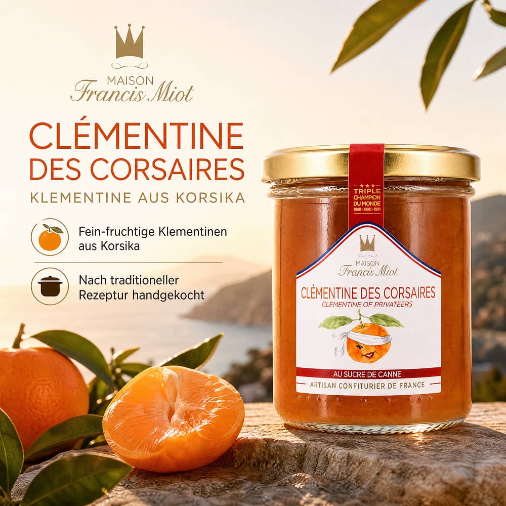Maison Francis Miot Clémentine des Corsaires Klementine aus Korsika 220 Gramm Produktbild