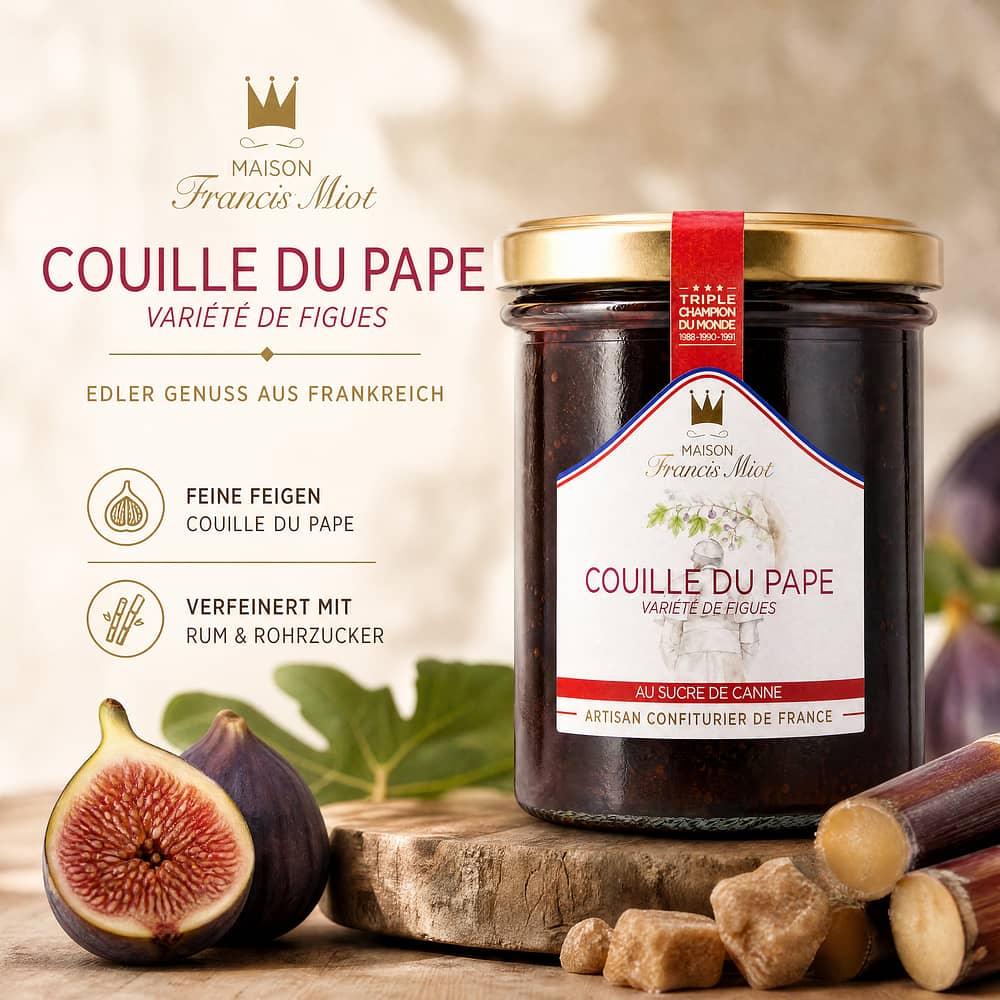 Maison Francis Miot Couille du Pape Feige, Rum mit Rohrzucker 220 Gramm Produktbild