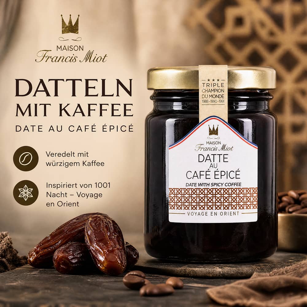 Maison Francis Miot Datteln mit Kaffee 110 Gramm Produktbild