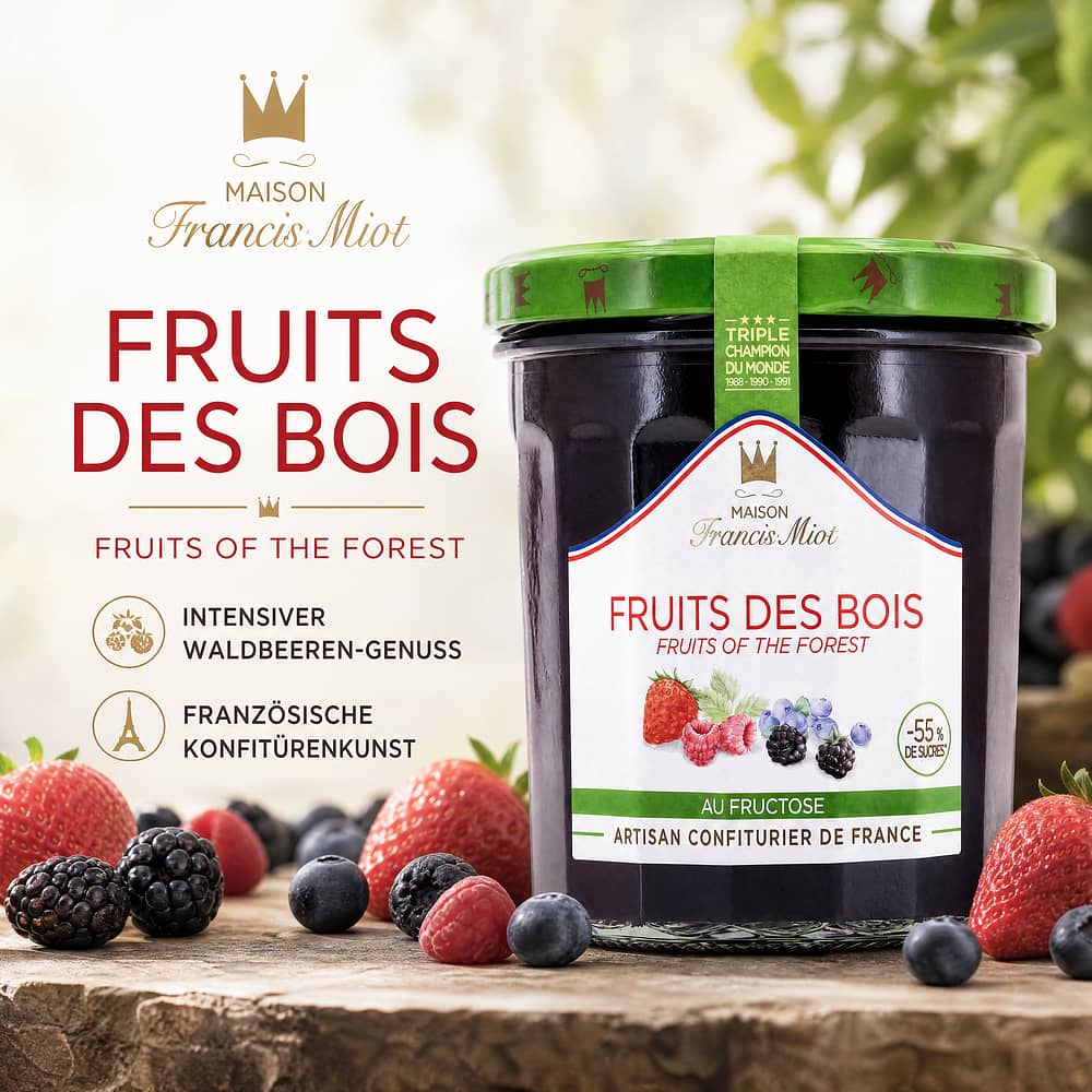 Maison Francis Miot Fruits Des Bois Waldbeeren 320 Gramm Produktbild
