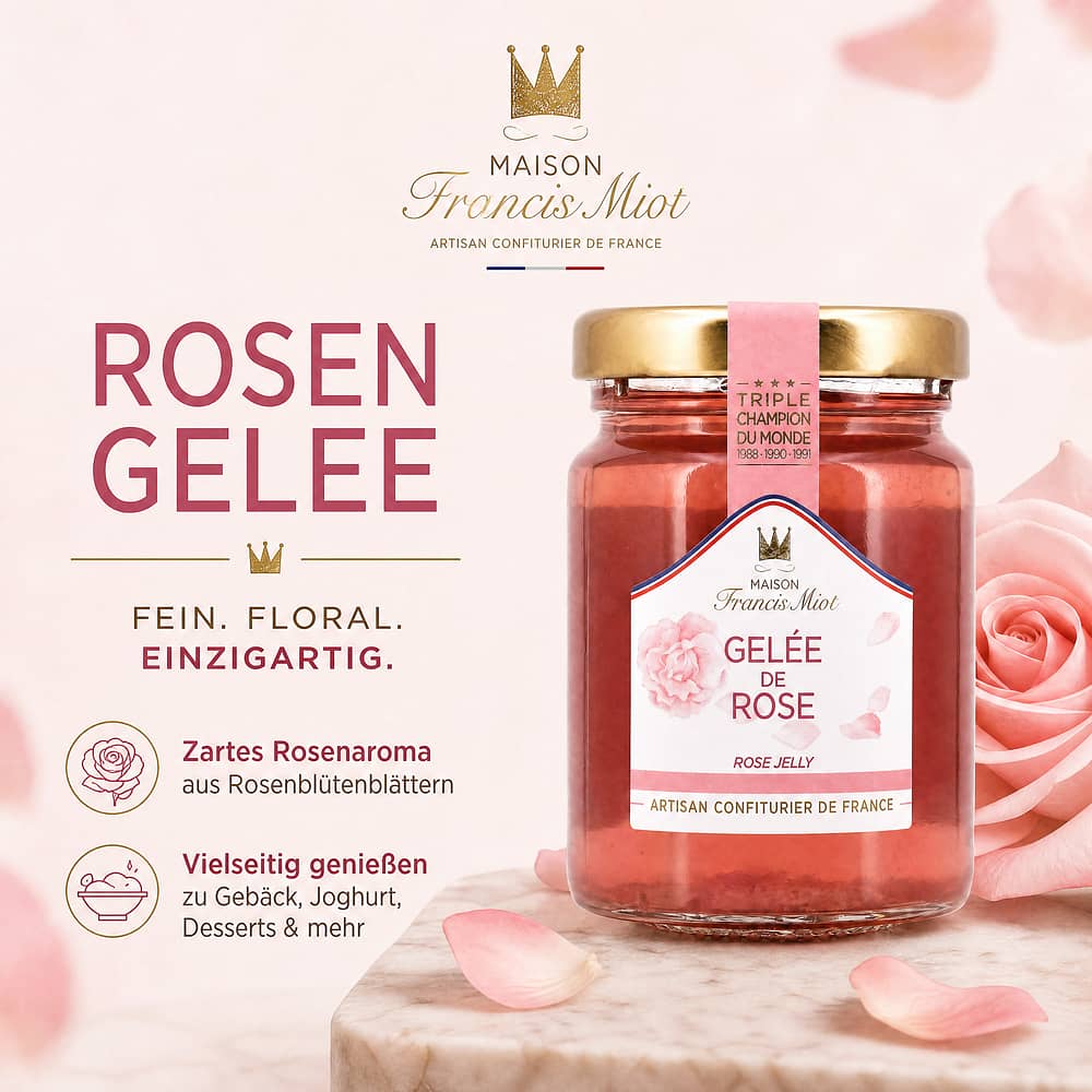 Maison Francis Miot Rosen-Gelee 110 Gramm Produktbild