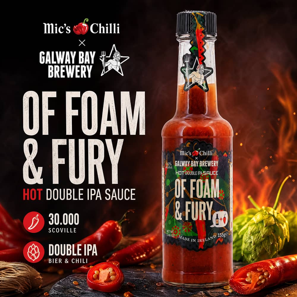 Mic's Chilli Hot Double IPA Sauce 30.000 Scoville 155 Gramm Produktbild