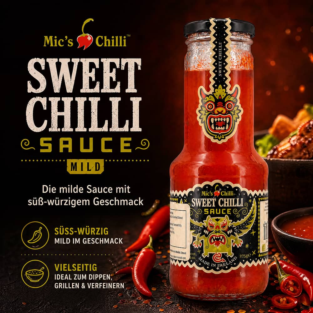 Mic's Chilli Sweet Chilli Sauce mild 275 Gramm Produktbild