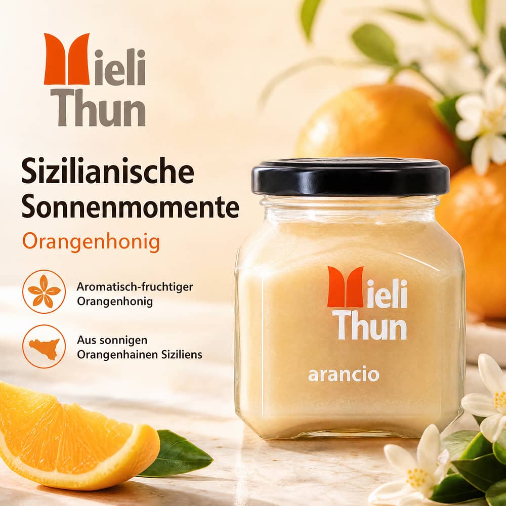 Mieli Thun Arancio Orangenhonig 250 Gramm Produktbild