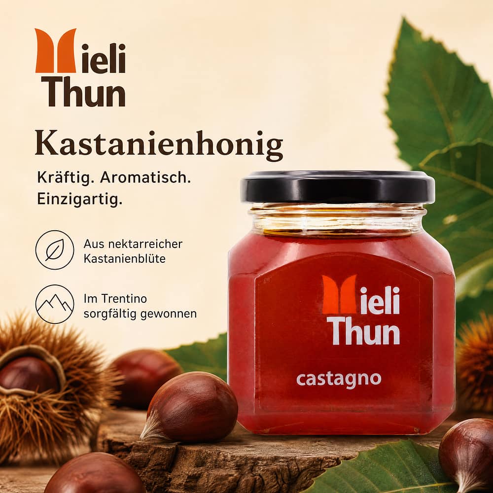 Mieli Thun Castagno Kastanienhonig 250 Gramm Produktbild