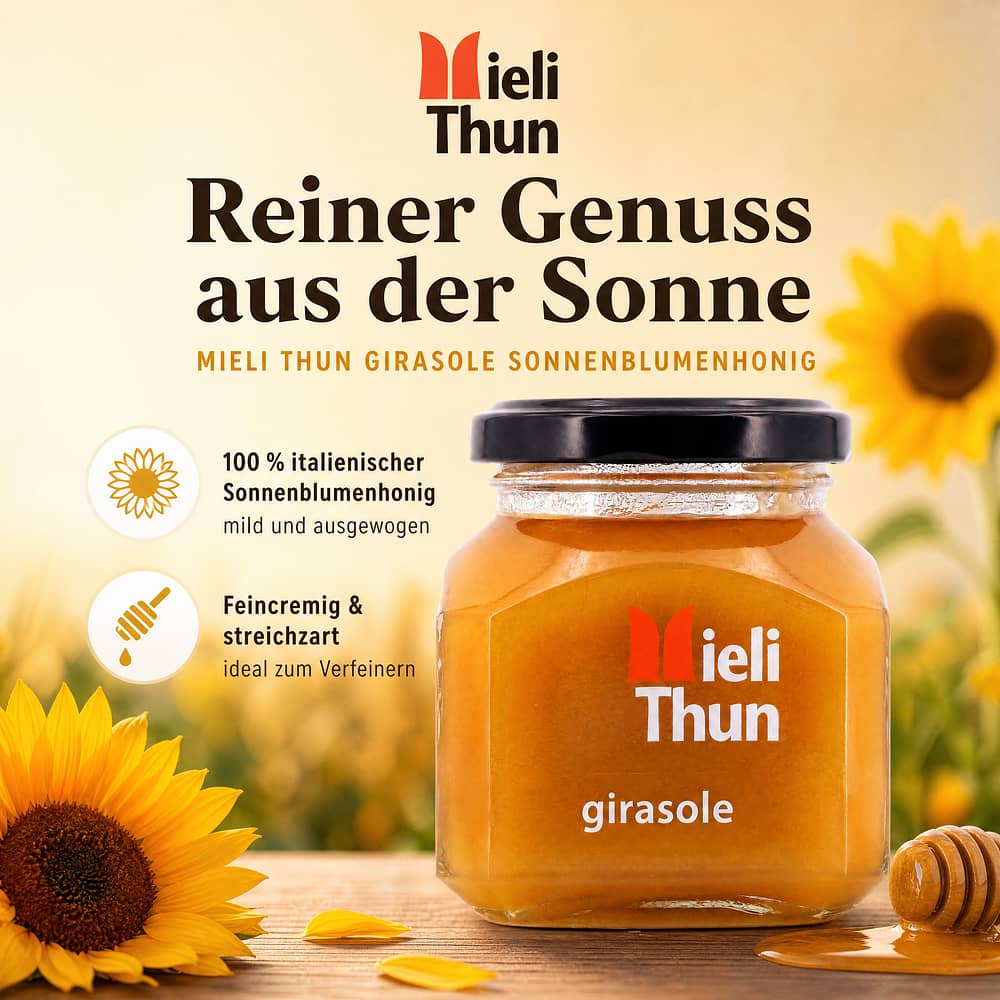Mieli Thun Girasole Sonnenblumenhonig 250 Gramm Produktbild