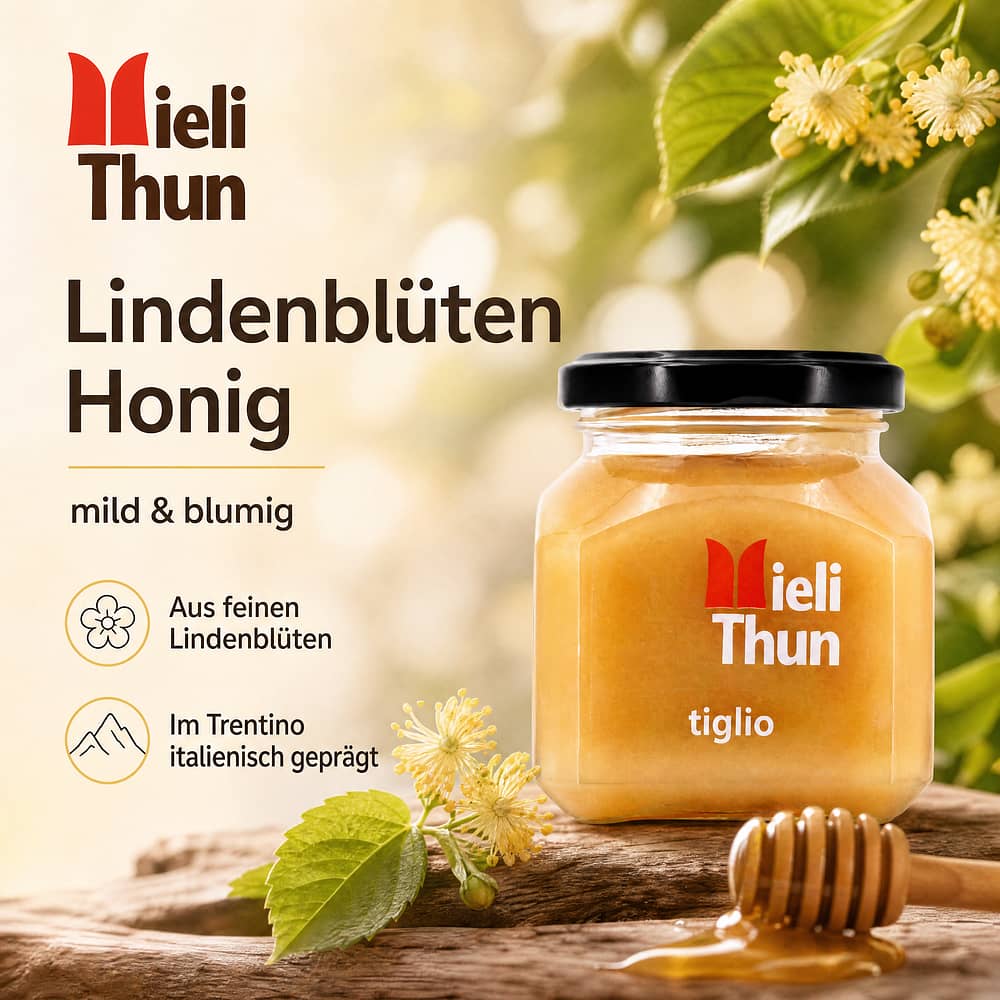 Mieli Thun Tiglio Lindenblütenhonig 250 Gramm Produktbild