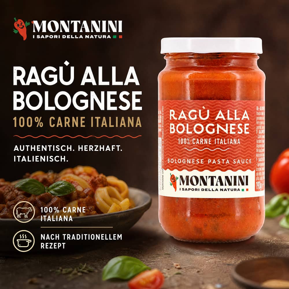 Montanini Bolognese Ragout 190 Gramm Produktbild