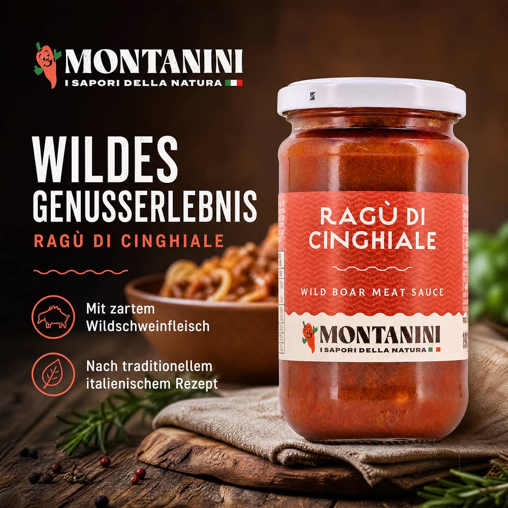 Montanini Wildschwein Ragout 190 Gramm Produktbild