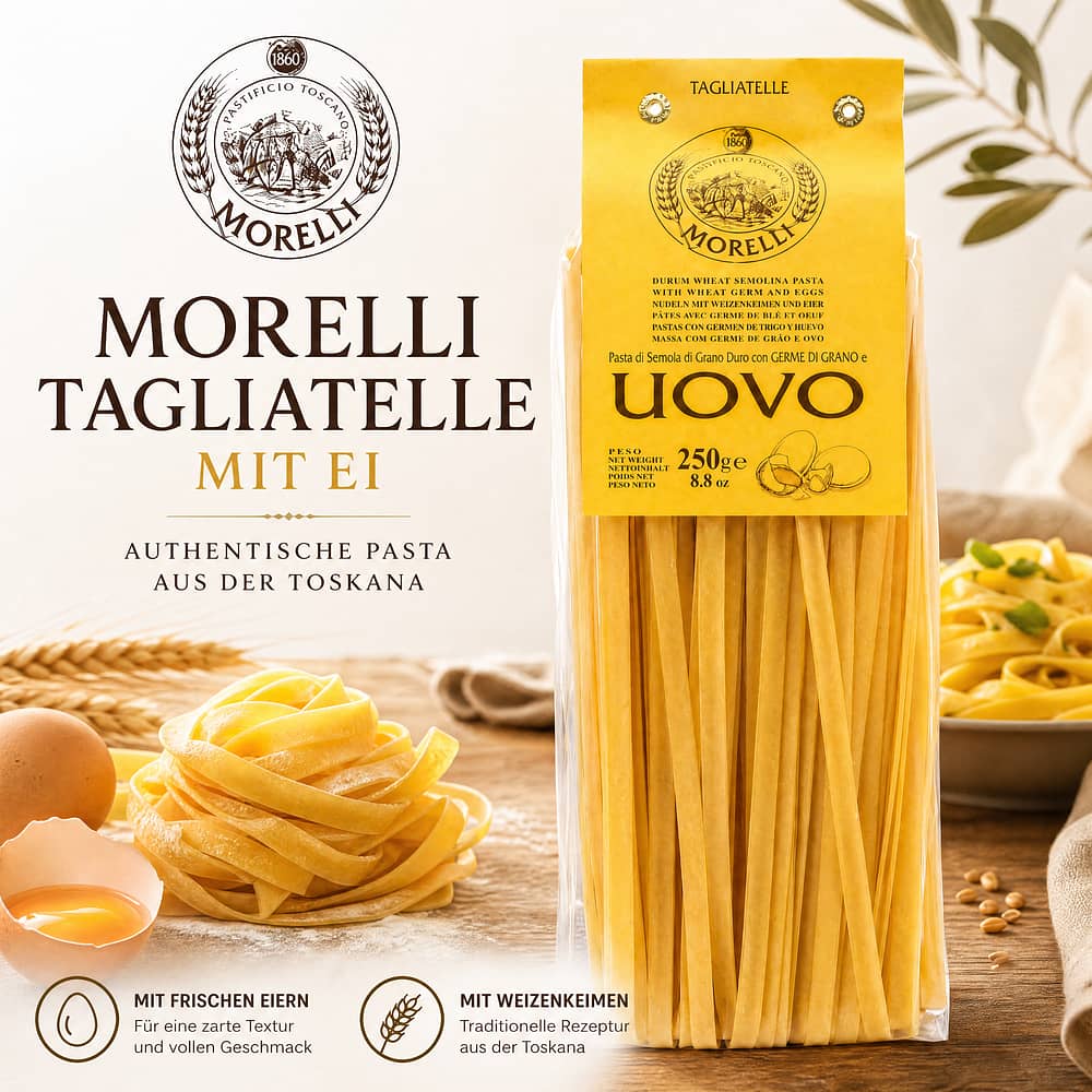 Morelli Tagliatelle mit Ei 250 Gramm Produktbild