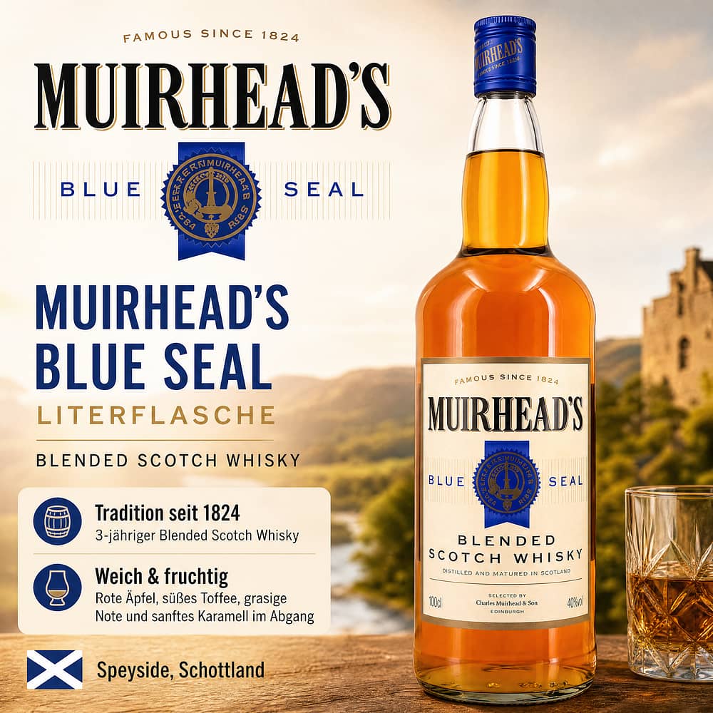 Muirheads Blue Seal Literflasche 1 Liter/ 40.0% vol Produktbild