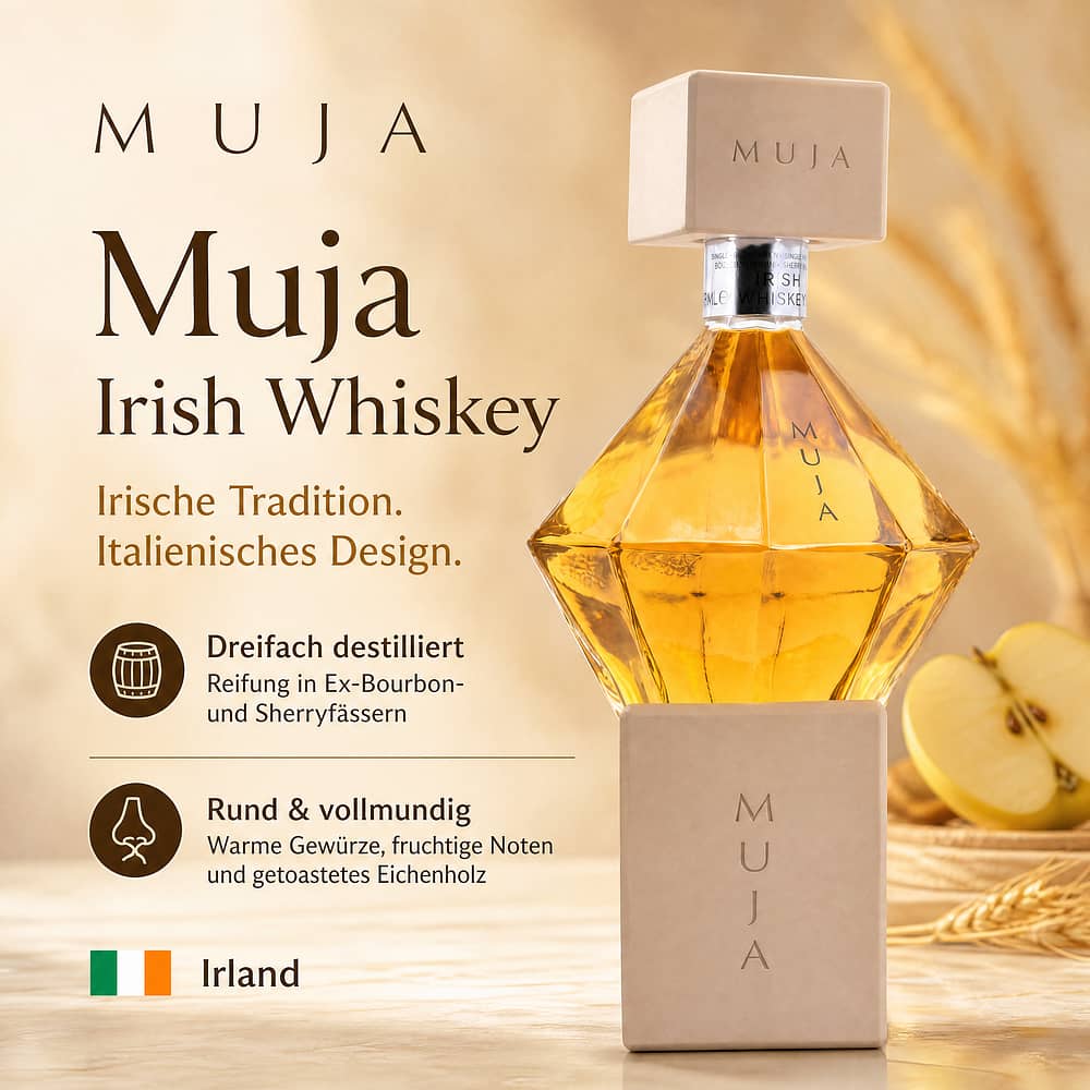 Muja Irish Whiskey 0,50 Liter/ 42.0% vol Produktbild