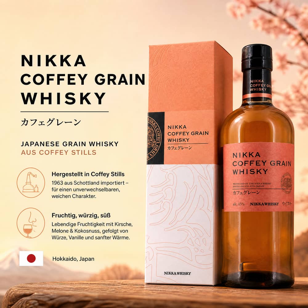 Nikka Coffey Grain 0,70 Liter/ 45.0% vol Produktbild
