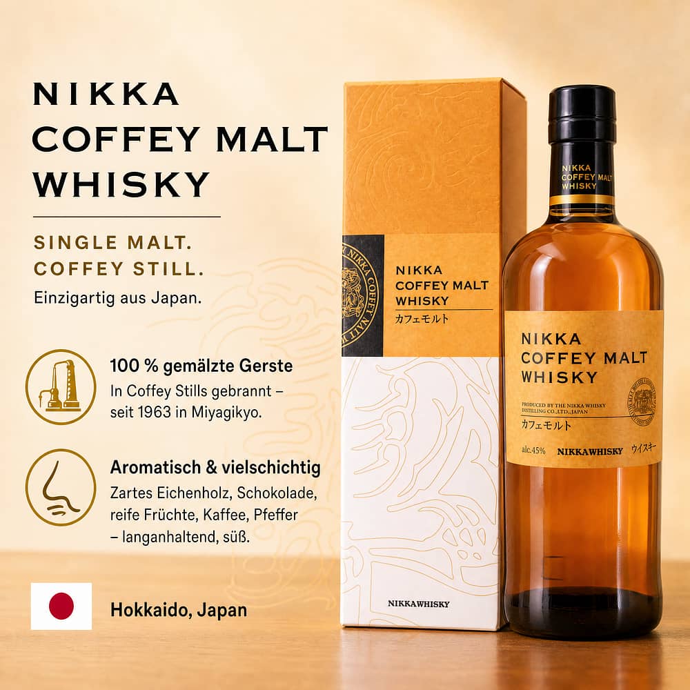 Nikka Coffey Malt 0,70 Liter/ 45.0% vol Produktbild