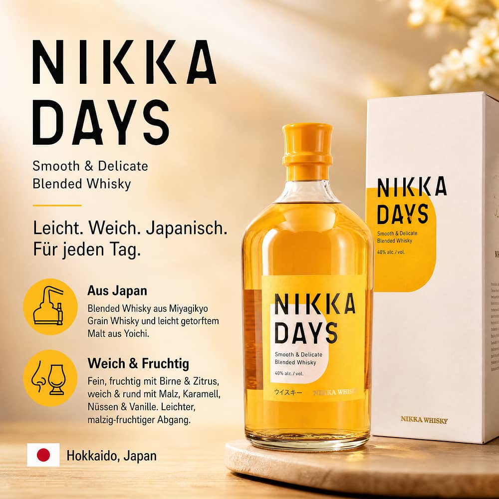 Nikka Days 0,70 Liter/ 40.0% vol Produktbild