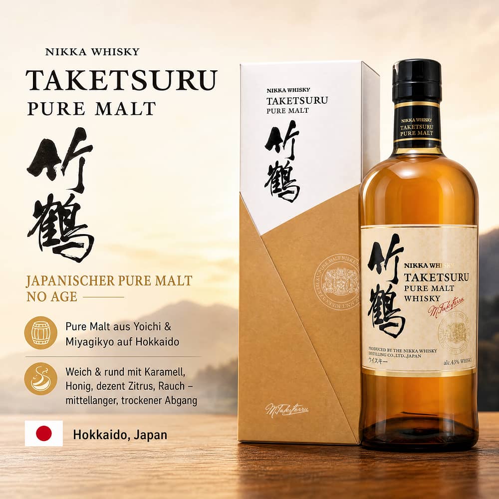 Nikka Taketsuru Pure Malt no age 0,70 Liter/ 43.0% vol Produktbild