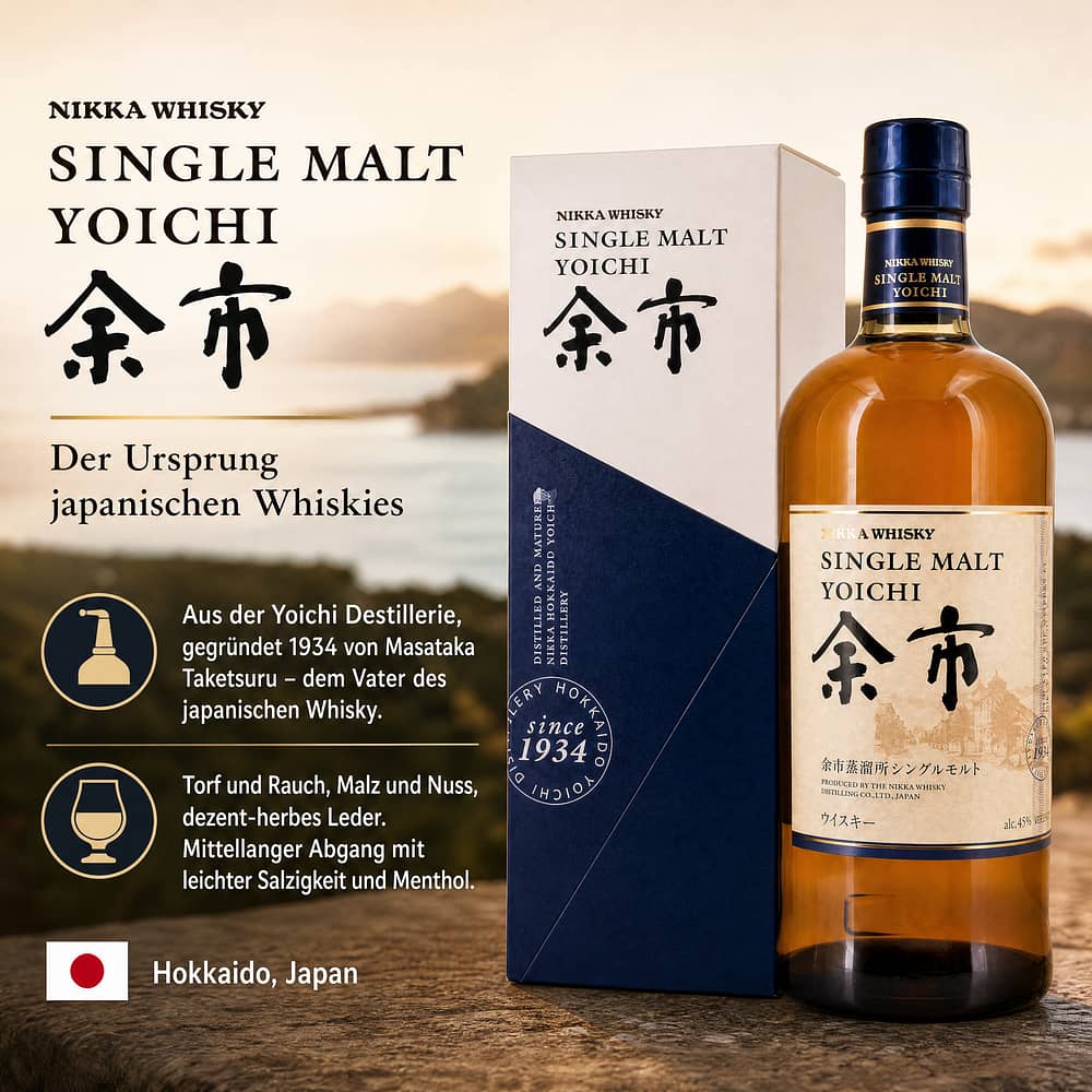 Nikka Yoichi Single Malt no age 0,70 Liter/ 45.0% vol Produktbild