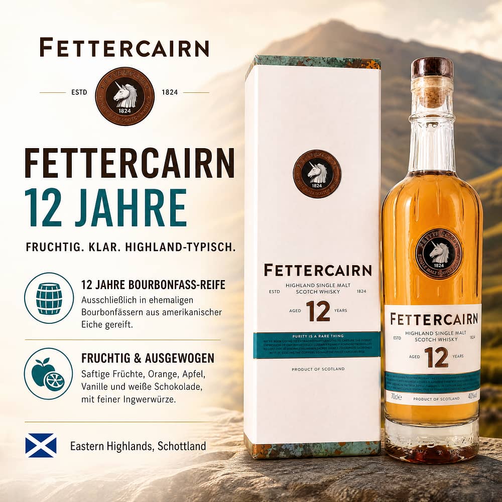 Fettercairn 12 Jahre 0,70 Liter/ 40.0% vol Produktbild