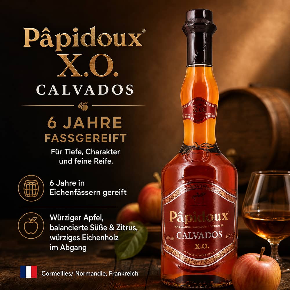 Papidoux X.O. 0,70 Liter/ 40.0% vol Produktbild
