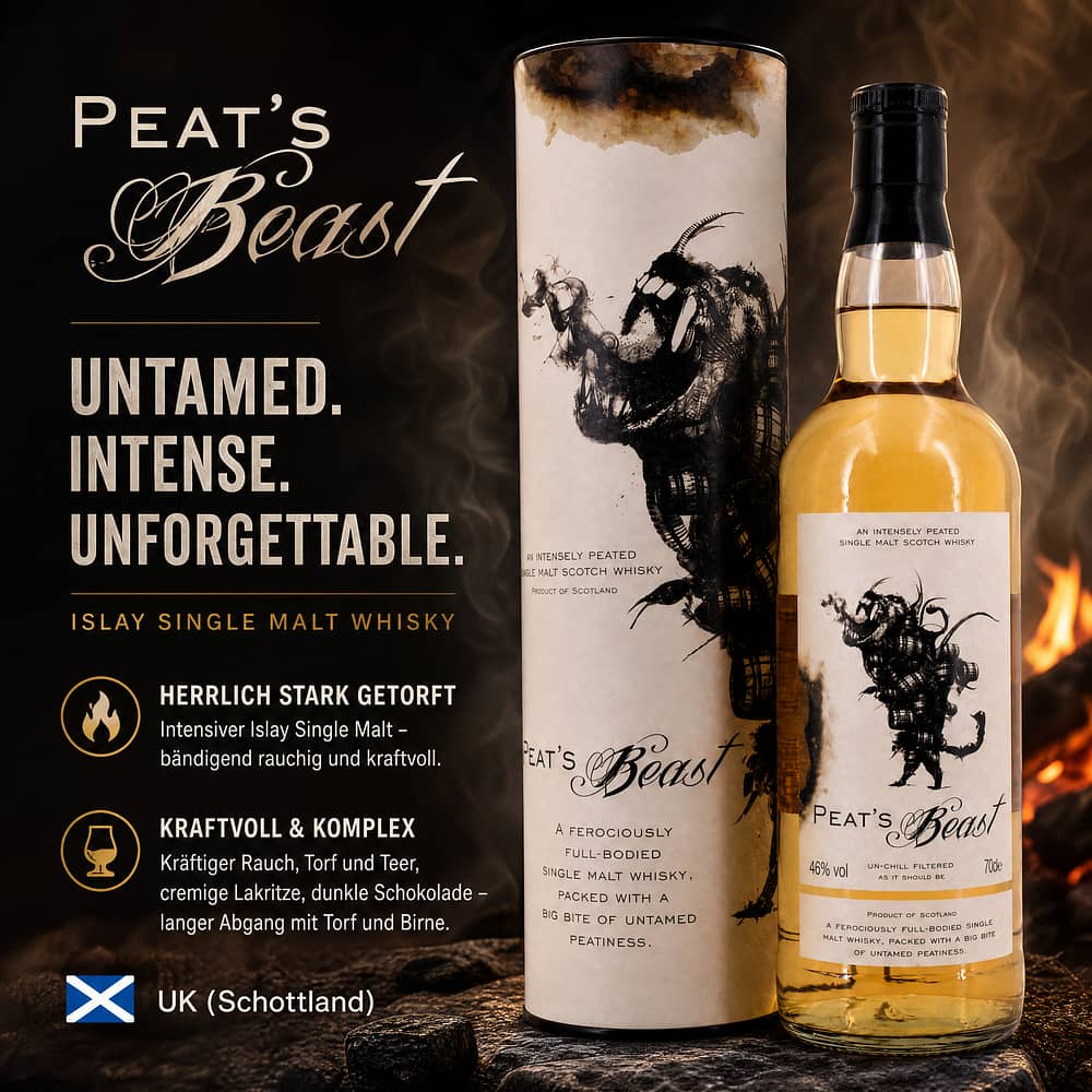 Peat's Beast Ltd. Islay Single Malt 0,70 Liter/ 46.0% vol Produktbild