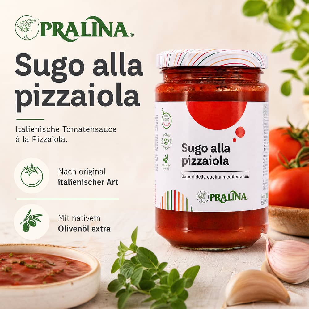 Pralina Sugo alla Pizzaiola Tomatensauce a la Pizzaiola 280 Gramm Produktbild