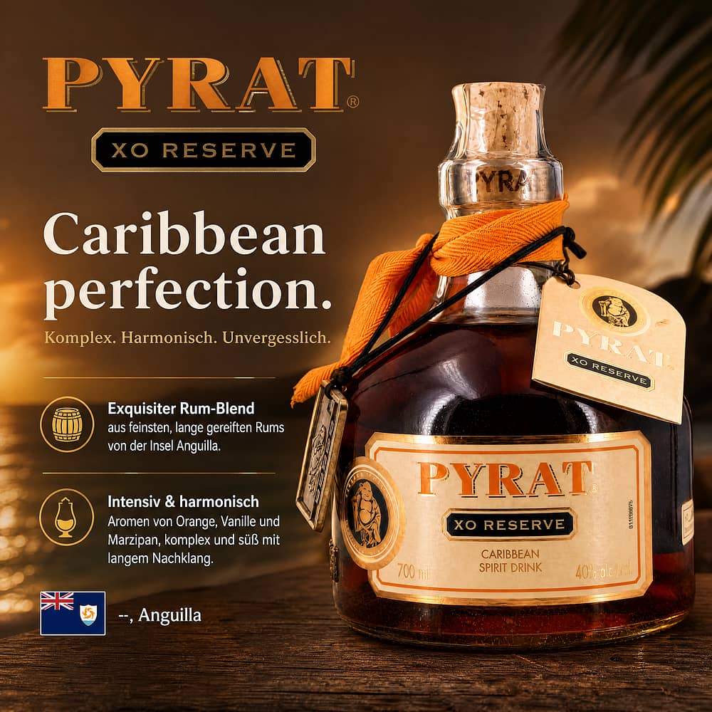 Pyrat XO Reserve 0,70 Liter/ 40.0% vol Produktbild