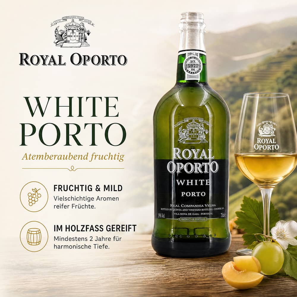 Royal Oporto White Porto 0,750 Liter/ 19.0% vol Produktbild